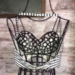 Victoria's Secret Victoria’s Secret bikini top stripped 2 piece swim suit size 32DD summer wear Photo 3