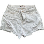 SO  Goods‎ For Life White Denim High Rise Distressed Frayed Hem Shorts Photo 0