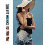 Pilcro Anthropologie The Devon Denim Shorts: Wave Print Photo 2