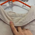 ZARA  Corduroy Oversized Cream Button Up Shirt Jacket Photo 5