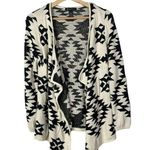 INC International Concepts White & Black Geometric Printed Knit Cardigan M Size M Photo 0