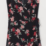 H&M  Floral Wrap Summer Mini‎ Dress Size 2 Tropical Flirty  Vacation resort Photo 0