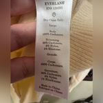 Everlane 100% cashmere grade A light yellow raglan crewneck sweater Photo 3