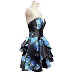 Rachel Allan Prom Strapless Mini Dress Black Blue 10 Photo 3