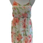 Soprano Floral Spaghetti Strap Chiffon Round-Neck Dress - Size Large ***Item: 0 Photo 0