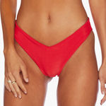 Beach Riot Vanessa High Cut Bikini Bottom, Red, X-Small, $88 Photo 0