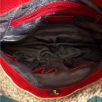 Vera Wang SIMPLY VERA  Tan and Red Women's woven Handbag Photo 1