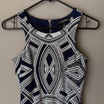 Speechless  sz 3 navy silver halter‎ mini dress Photo 1