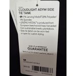 Athleta  Cloudlight Asymmetrical Side Tie Tank Size Medium Black NWT Workout Photo 8