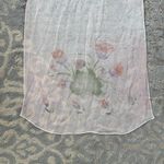 Vintage Sheer Floral Scarf Light Pink Photo 1