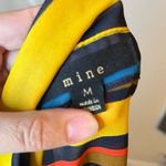 Mine Multicolor Striped Tie Front Long Sleeve Sheer Top Size Medium Photo 4