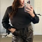 3.1 Phillip Lim Gray Crop Sweatshirt XS Whimsigoth Tie Sleeves Designer $300 Photo 5
