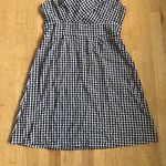 Loft black and White Gingham Dress spaghetti strap size 20 cowgirl Photo 2