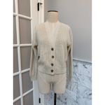 Gap  Classic Shaker Stitch Cotton Chino Cardigan Off-White Cream Size XS Photo 1