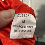 Pink Lily Red Floral Long Sleeve Short Romper Size Medium EUC Photo 10