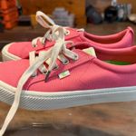 Cariuma OCA Low Bright Pink Canvas Sneakers Cork Insole Cap Toe Design Size 8 Photo 15