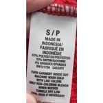 AÉROPOSTALE‎ Long Sleeve Shirt Womens Size S Red Waffle Knit Notched V Photo 5