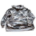 Aerie  Camouflage Hoodie - Gray and White Photo 1