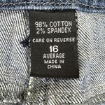 New York & Company Size 16 Capri Length Jeans with Button Back Pockets Blue Photo 8