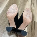 via spiga  Black Suede Leather Open Toe Heels Shoes Size 7 Photo 7