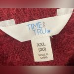 Time And Tru - Women'sā burgandy Hacci Knit Pullover Sweatshirt Size XXL Photo 7