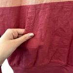 J.Crew re-imagined ombre red orange and white sunset hoodie sweater casual comfo Photo 2