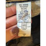 RE/DONE ‎ Jeans Women 27 Blue Dark Wash Cotton Distressed Le High Straight Leg Photo 6