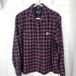 Carhartt Rugged Flex Loose Fit Midweight Flannel Long Sleeve Plaid Shirt Size L Photo 1