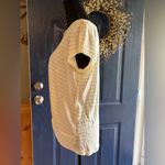 Loft Yellow and White Relaxed Tie Front T-Shirt Photo 3