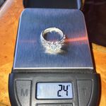 Natural Aquamarine Sterling Silver Ring Size 6 Photo 8