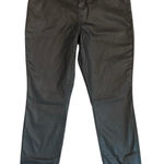 Banana Republic High Rise Skinny Coated Jean Womens Black Ankle Length Photo 0