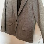 Pendleton Womens Blazer Jacket Gingham Plaid Black White Sz 14 Single Button Photo 10