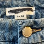 Good American  Womens Blue Denim Flare Jeans Size 6 28 Distressed High Rise Photo 2