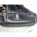 Perlina PERILINA BLACK LEATHER‎ BACKPACK  9x11x3" Photo 8