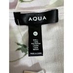 AQUA  Floral Mini Dress Sweetheart Neckline Ruffle Hem Lilac‎ White XL Photo 9