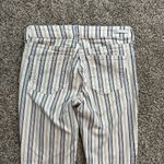 Anthropologie Pilcro & the Letterpress white, blue & brown striped High-Rise Bootcut jeans 26 Photo 4