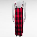 Old Navy  Red & Black Plaid Sleeveless Slip Dress Slip Dress Size Medium Photo 4