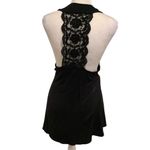 Venus  Black Halter Mini Halter Lace Back Dress or Top Size L BRAND NEW Photo 4