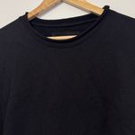 Frank & Eileen  Effie Mock Neck Capelet Sweatshirt Small Black Photo 3