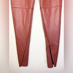 Carlisle NWT ALIX NYC Faux Leather Split Hem Pants Paprika Size S Photo 8