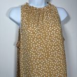 Banana Republic  Medium Mustard Yellow White Floral Flounce Shift Dress Casual Photo 3