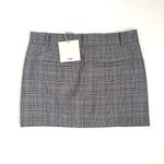 Tibi  Cooper Wool Silk Mini Trouser Skirt Preppy Houndstooth Plaid Fall Luxury Photo 3
