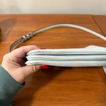 Kate Spade New York Crossbody Bag Purse Small Powder Blue Leather Triple Gusset Photo 9