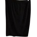 Lane Bryant  Women's Black Draped Knee Length Skirt Size 14/16 Photo 2