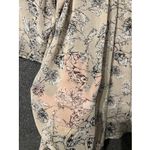 Daniel Rainn  Chiffon‎ Top Womens Small Beige Floral V-Neck Pleated 3/4 Sleeve Photo 7
