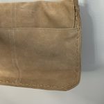 Tan Suede Messenger Bag 14"x9"x4.5" Photo 3