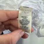 Bella Dahl Tank Top Womens Medium White Shirred Button Front Blouse Photo 5