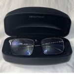 Salvatore Ferragamo  CROSSHATCH LEATHER‎ SUNGLASSES CASE BLACK Photo 7