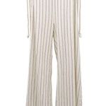 DANNIJO Wide Leg Embroidered Yin Yang Zodiac Cropped Cotton Overalls Jumpsuit Black Photo 8