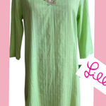 Lilly Pulitzer  Esme Lurex Crinkle Metallic Stripe
Tunic Cover-up Dress L Photo 0